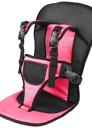 Дитяче автокрісло multi function car cushion до 5 років. колір червоний та голубий 4