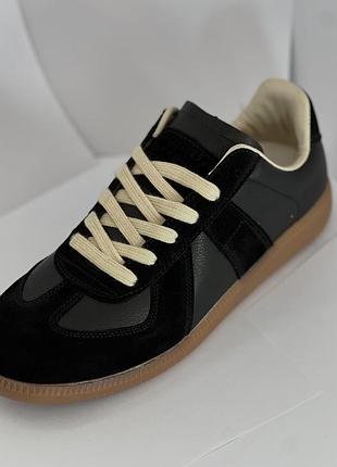 Кросівки чоловічі rick owens vintage чорні шкіряні eu 42