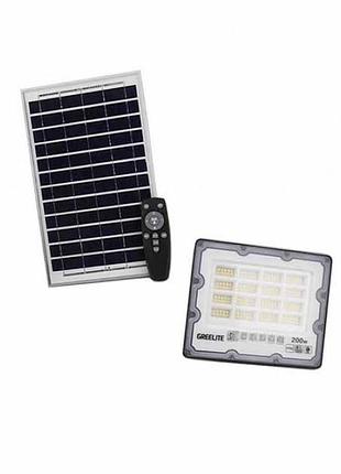 Вуличний ліхтар на стовп на сонячній панелі 200 w jx 007 пульт