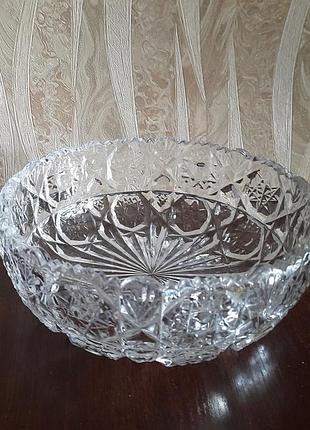 Фруктовниця кришталева/салатник