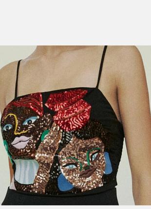 Жіночий топ zara вишитий 5