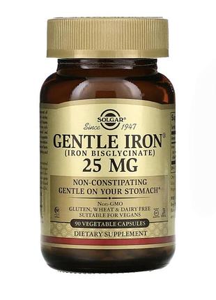 Заліза бісгліцинат solgar gentle iron вег.капсули 90