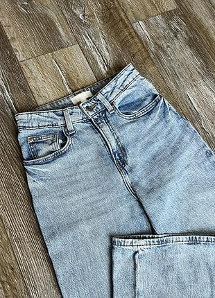 Джинси жіночі h&m прямі блакитні
