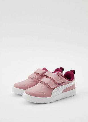 Дитячі кеди courtflex v3 sneakers toddlers, кеди пума для дівчинки, кросівки для дівчинки