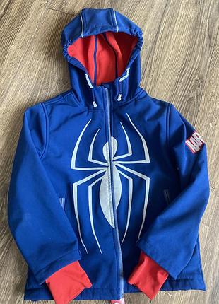 Куртка софтшел 116 розмір marvel людина павук spider man