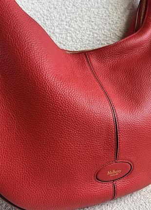 Mulberry оригинальная кожаная сумка хобо 7