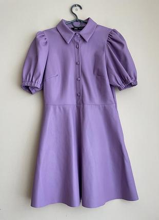 Плаття zara з еко шкіри 2