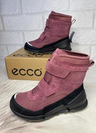 Зимові, водонепроникні черевики ecco biom k2 з waterproof, оригінал, 33р і 34р