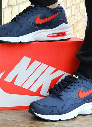Кроссовки air max 93 кожаные термо евро зима