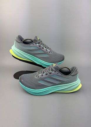 Жіночі бігові кросівки adidas supernova rise 2 "grey / mint ton / hi-res yellow"