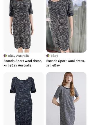 Сукня міді escada твідова 10