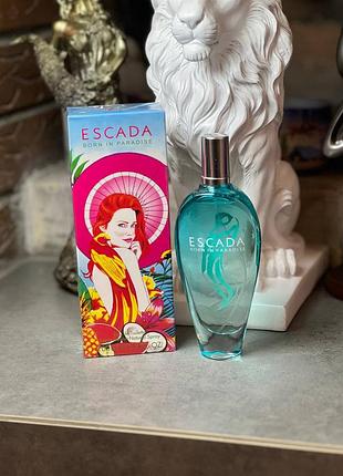 Солодкі жіночі парфуми escada born in paradise 100 мл духи жіночі ескада гарна парфумерія