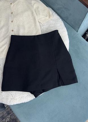 Спідниця шорти чорні zara жіночі с