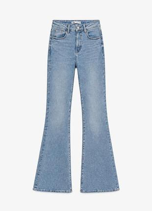 Расклешенные джинсы клеш стрейчевые zara