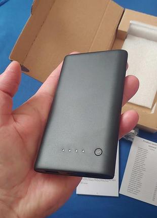 Повербанк компактний 8000 mah 29,6wh акуратний невеликий power bank новий