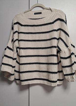 Светр жіночий m&s collection в'язаний у смужку
