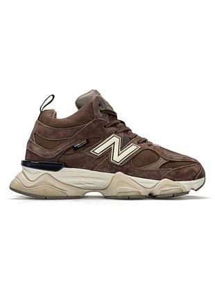 Мужские кроссовки new balance 9060 fur brown beige