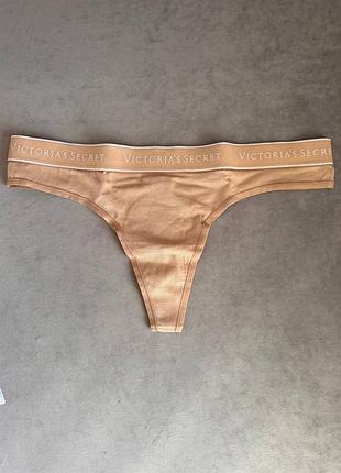 Хлопковые трусики стринги с эластичным поясом оригинал victoria’s secret виктория сикрет