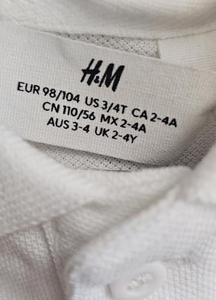Футболка поло для мальчика h&amp;m 3