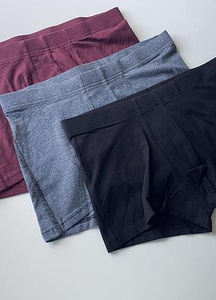 3 шт набір боксерів труси чоловічі h&m