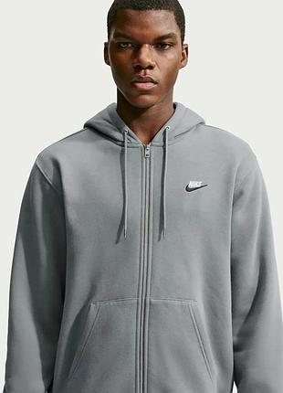Кофта nike club full-zip fleece