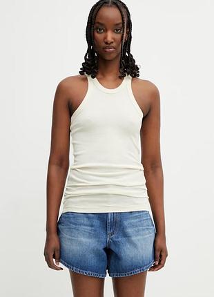 Подовжена майка в рубчик з шовком sportmax