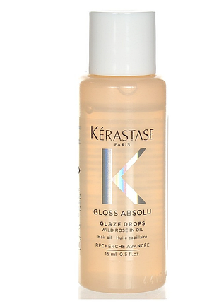 Міні формат kerastase gloss absolu glaze drops невагома олійка для блиску довгого, неслухняного волосся 15 мл