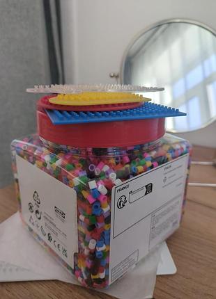 Ikea бусины pyssla пюсла 600 г, термомозаика