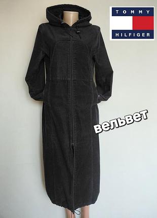 Довга вельветова парка,плащ,пальто,tommy hilfiger
