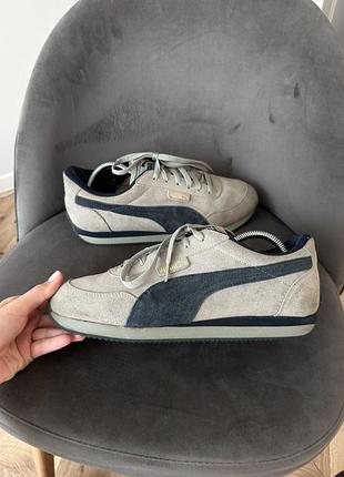 Кросівки чоловічі puma easy rider сірі з синім, розмір 42 (27 см)