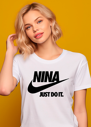 Футболка именина с оригинальным принтом «нина. nina» push it