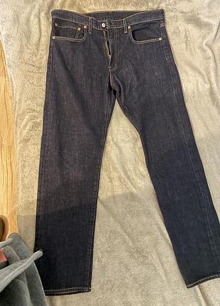 Чоловічі темні джинси levi's premium (модель 29507, лінійка levi's 502 taper), розмір w36 l34. не вживані нові