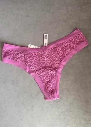 Кружевные трусики стринги оригинал виктория секрет victoria’s secret