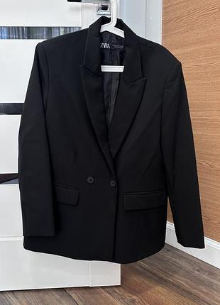 Піджак жіночий zara оверсайз чорний