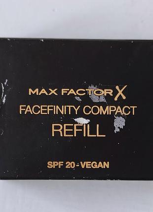 Компактная пудра max factor facefinity compact refill # 001 porcelain сменный блок новая (повреждений с одной стороны)