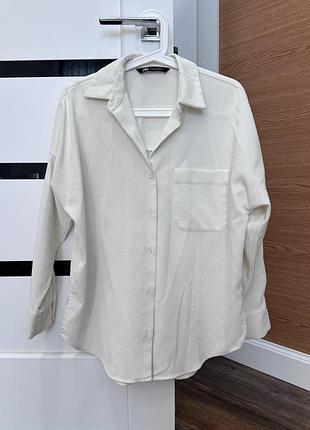 Сорочка жіноча zara біла