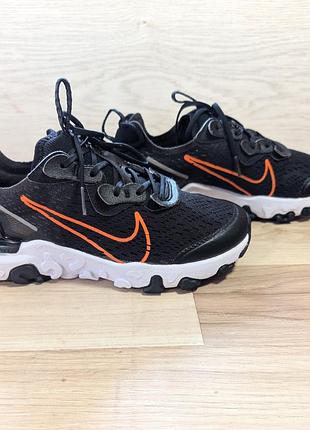 Оригінальні кросівки nike react vision black/orange (розмір 37.5)
