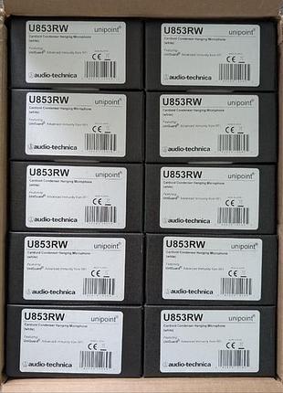 Мікрофони і звукозапис audio-technica u853rw unipoint підвісний конденсаторний мікрофон
