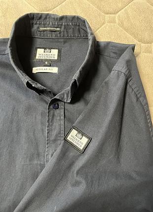Чоловіча сорочка weekend offender синя, розмір s-m