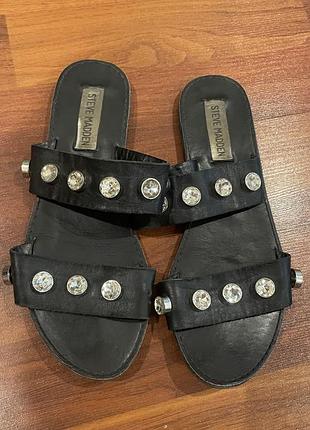 Шльопанці жіночі steve madden чорні, розмір 36, довжина устілки 23 см