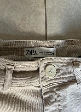 Джинси жіночі zara бежеві