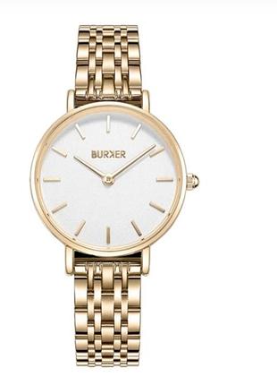 Часы burker ruby petite gold white и браслет 2