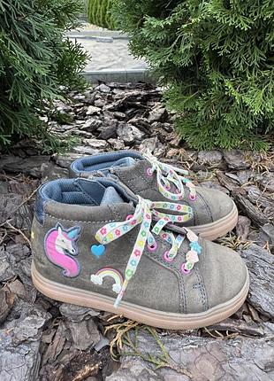 Дитячі шкіряні черевички clarks, розмір 27