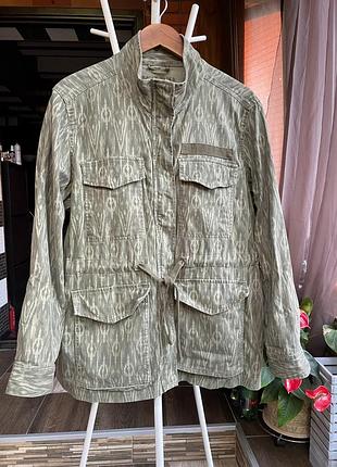 Легка бавовняна жіноча куртка мілітарі marks & spencer (m&s), розмір 52-54 (xl/xxl)в прекрасному стані.