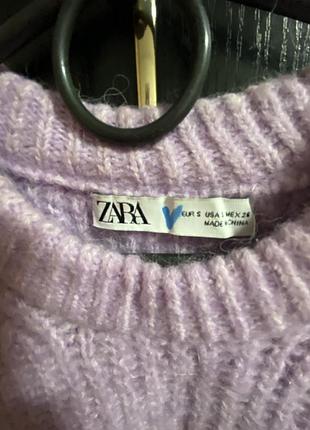 Светр бузковий zara