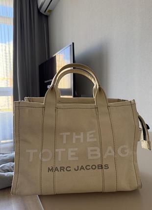 Сумка-тоут жіноча marc jacobs the tote bag бежева