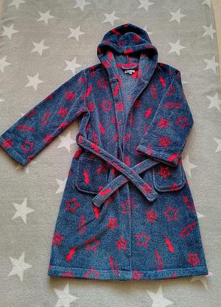 Халат теплый махровый bluezoo, 8-9 р., 134 см.