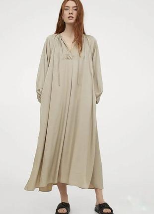 Женское свободное платье миди h&amp;m 2