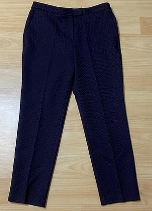 Брюки с фактурной ткани m&co, р.12