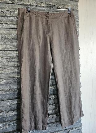 Легкие льняные брюки xl xxl
